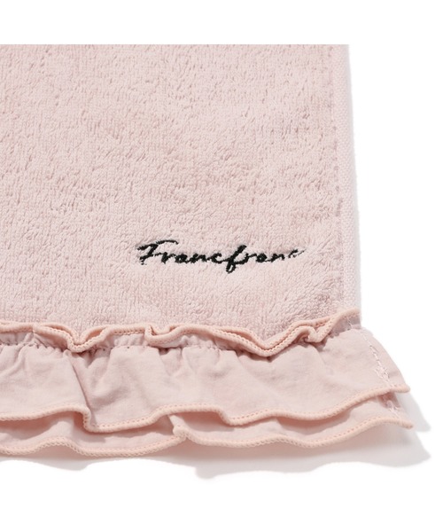Francfranc(フランフラン)の「フリルフェイスタオル ピンク(タオル・レディース・ピンク・FREE)」の2枚目の写真