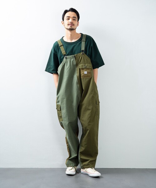 オーバーオール　グリーンⓂ️ no.16 Front pocket overalls（フロントポケットオーバーオール