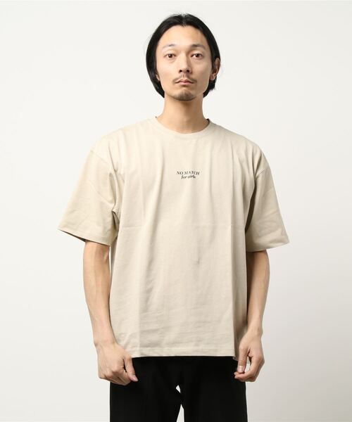 BACK NUMBER（バックナンバー）の「【BACK NUMBER】イラストプリントTシャツ(ISAYAMAX)（Tシャツ/カットソー・メンズ・ベージュ/ブラック/ホワイト/ピンク/グリーン/グレー・L/M/XL）」の17枚目の写真