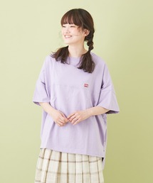 CUBE SUGAR（キューブシュガー）の「WEB限定  抗菌加工 USコットン 天竺 × フライス 巾広 Tシャツ（Tシャツ/カットソー）」