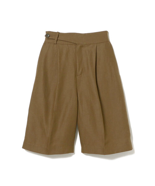 Ray BEAMS(レイビームス)の「Ray BEAMS / 1タック ワイド ハーフパンツ(その他パンツ・レディース・ベージュ/ダークブラウン・0/1)」の17枚目の写真