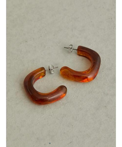 AMERICAN HOLIC（アメリカンホリック）の「C型アクリルピアス（ピアス（両耳用）・レディース・ブラウン/ミント/ライトパープル・FREE）」の4枚目の写真