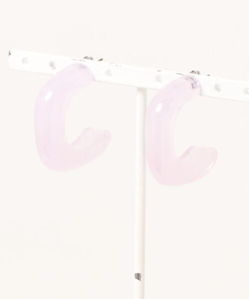 AMERICAN HOLIC（アメリカンホリック）の「C型アクリルピアス（ピアス（両耳用）・レディース・ブラウン/ミント/ライトパープル・FREE）」の6枚目の写真