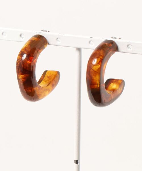 AMERICAN HOLIC（アメリカンホリック）の「C型アクリルピアス（ピアス（両耳用）・レディース・ブラウン/ミント/ライトパープル・FREE）」の5枚目の写真