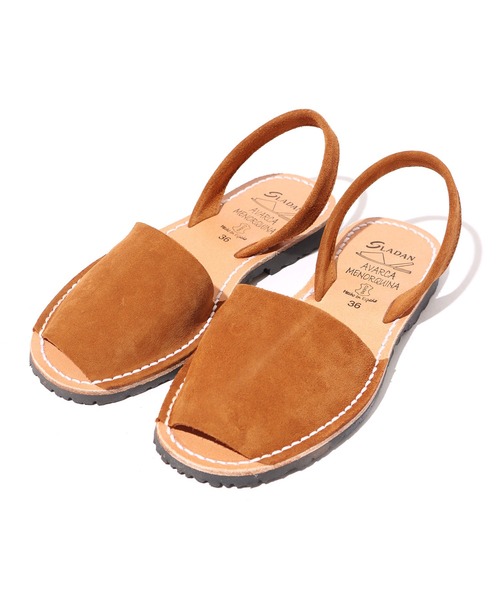 ROOPTOKYO（ループトウキョウ）の「SLADAN/スラダン SUEDE SANDALS スエード レザー サンダル フラットサンダル（サンダル・メンズ・ブラック/ベージュ/ブラウン・36/37）」の2枚目の写真