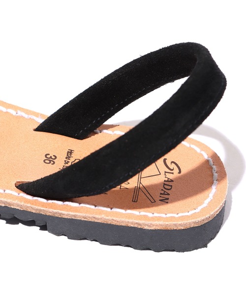 ROOPTOKYO（ループトウキョウ）の「SLADAN/スラダン SUEDE SANDALS スエード レザー サンダル フラットサンダル（サンダル・メンズ・ブラック/ベージュ/ブラウン・36/37）」の9枚目の写真