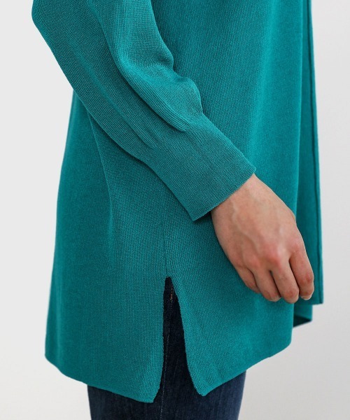 Bou Jeloud（ブージュルード）の「さらさらセンターラインニットTOPS（ニット/セーター・レディース・ネイビー/ブラウン/レッド/グリーン・FREE）」の8枚目の写真