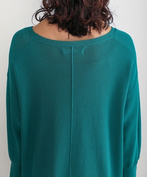 Bou Jeloud（ブージュルード）の「さらさらセンターラインニットTOPS（ニット/セーター・レディース・ネイビー/ブラウン/レッド/グリーン・FREE）」の16枚目の写真