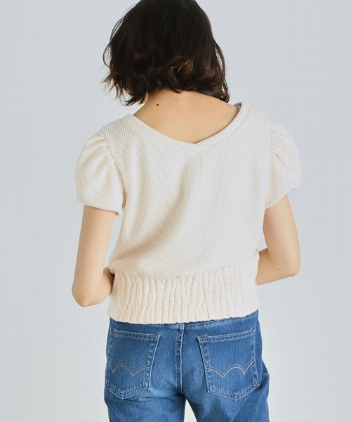 EDWIN（エドウィン）の「EDWIN LADIES パフスリーブ プルオーバー（シャツ/ブラウス・レディース・オフホワイト・SMALL/MEDIUM）」の6枚目の写真