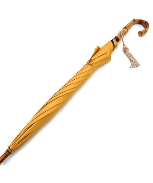 utatane（ウタタネ）の「日傘 完全遮光100％ 晴雨兼用 竹ハンドル55cm大判（長傘・レディース・ブラック/グレー/ネイビー/ベージュ/レッド/ピンク/ブルー/グリーン/マスタード/ラベンダー・FREE）」の8枚目の写真