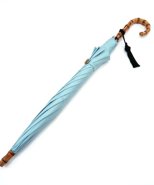 utatane（ウタタネ）の「日傘 完全遮光100％ 晴雨兼用 竹ハンドル55cm大判（長傘・レディース・ブラック/グレー/ネイビー/ベージュ/レッド/ピンク/ブルー/グリーン/マスタード/ラベンダー・FREE）」の21枚目の写真