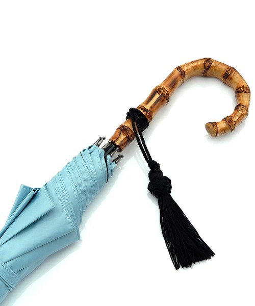 utatane（ウタタネ）の「日傘 完全遮光100％ 晴雨兼用 竹ハンドル55cm大判（長傘・レディース・ブラック/グレー/ネイビー/ベージュ/レッド/ピンク/ブルー/グリーン/マスタード/ラベンダー・FREE）」の13枚目の写真