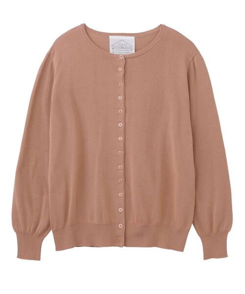 NIMES（ニーム）の「コンパクトスピン ボタンカーディガン（ニット/セーター・レディース・ベージュ/パープル/ミント/ブラック・99）」の3枚目の写真