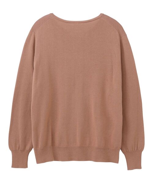 NIMES（ニーム）の「コンパクトスピン ボタンカーディガン（ニット/セーター・レディース・ベージュ/パープル/ミント/ブラック・99）」の6枚目の写真