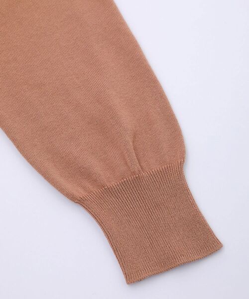 NIMES（ニーム）の「コンパクトスピン ボタンカーディガン（ニット/セーター・レディース・ベージュ/パープル/ミント/ブラック・99）」の8枚目の写真