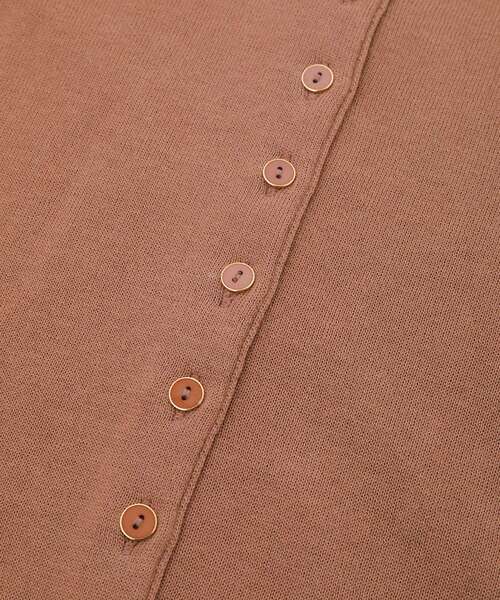 NIMES（ニーム）の「コンパクトスピン ボタンカーディガン（ニット/セーター・レディース・ベージュ/パープル/ミント/ブラック・99）」の9枚目の写真