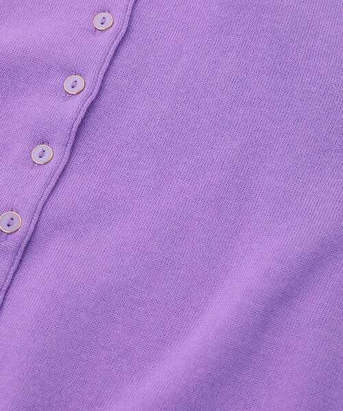 NIMES（ニーム）の「コンパクトスピン ボタンカーディガン（ニット/セーター・レディース・ベージュ/パープル/ミント/ブラック・99）」の11枚目の写真