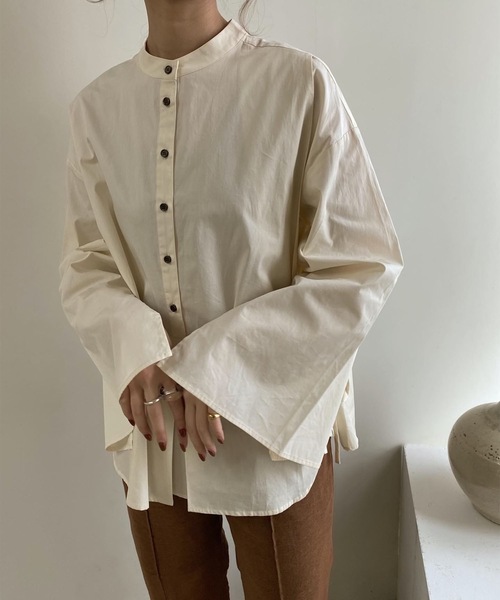 Amiur（エミレ）の「sleeve slit over shirt（シャツ/ブラウス・レディース・ホワイト/ベージュ/アイボリー・FREE）」の19枚目の写真