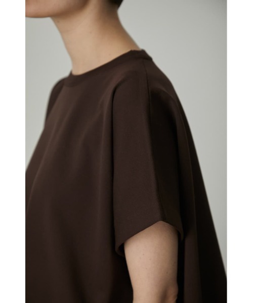 RIM.ARK（リムアーク）の「Asymmetry square knit tops（Tシャツ
