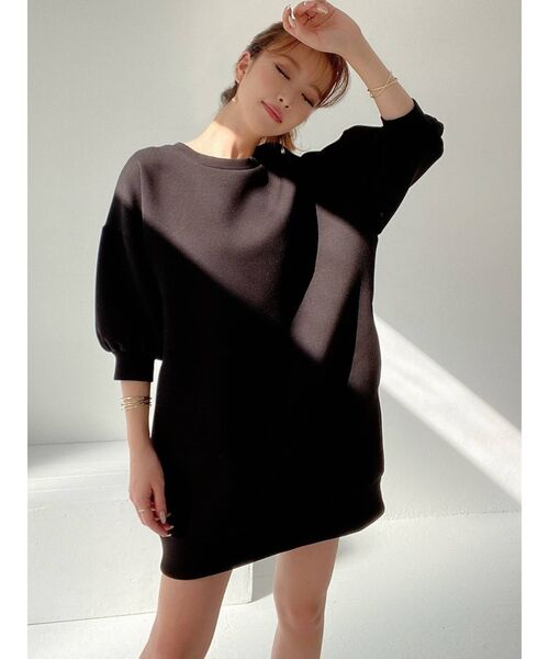 RESEXXY（リゼクシー）の「ボンディングミニワンピース（ワンピース・レディース・ブラック/ベージュ/ミント・FREE）」の21枚目の写真