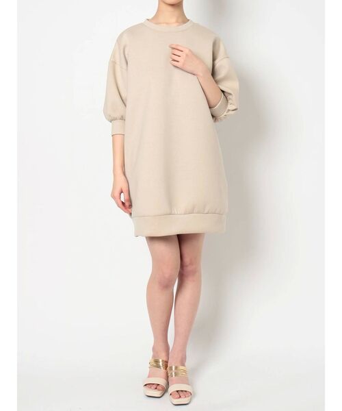 RESEXXY（リゼクシー）の「ボンディングミニワンピース（ワンピース・レディース・ブラック/ベージュ/ミント・FREE）」の7枚目の写真