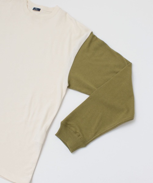 ITEMS URBANRESEARCH(アイテムズ アーバンリサーチ)の「USAコットン 袖配色 長袖Tシャツ(Tシャツ/カットソー・メンズ・オフホワイト/ブラック・MEDIUM/LARGE)」の10枚目の写真