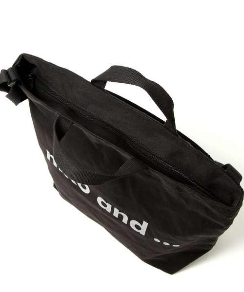 niko and...（ニコアンド）の「[WEB限定]ニコロゴトートバッグ2WAY（トートバッグ・レディース・ホワイト/ブラック・FREE）」の13枚目の写真