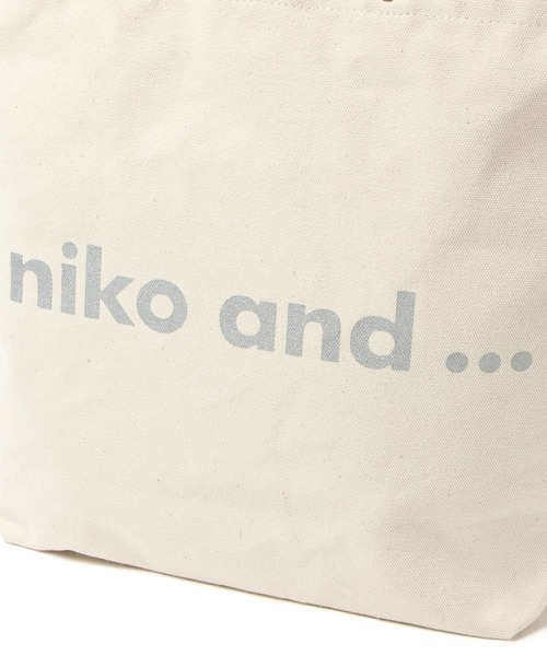 niko and...（ニコアンド）の「[WEB限定]ニコロゴトートバッグ2WAY（トートバッグ・レディース・ホワイト/ブラック・FREE）」の21枚目の写真