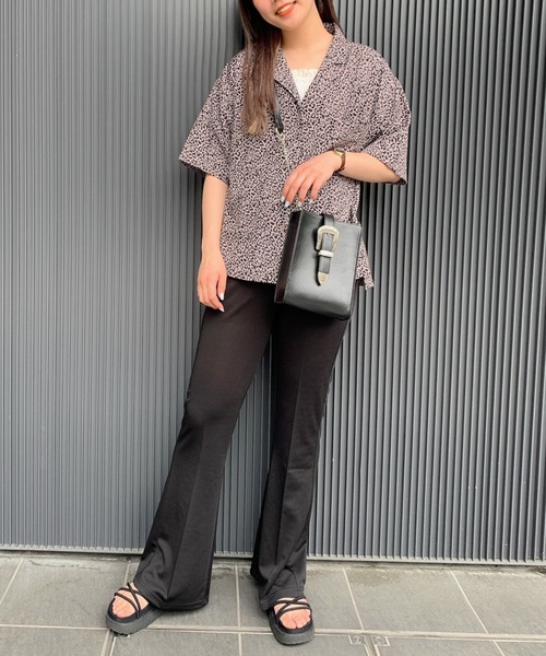 WEGO（ウィゴー）の「WEGO/オーバーハーフスリーブシャツ（シャツ/ブラウス・レディース・ベージュ/ホワイト/アイボリー/オレンジ/グリーン系その他/その他1/その他2/ブラック系その他・FREE）」の22枚目の写真