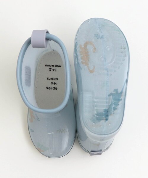 apres les cours（アプレレクール）の「きょうりゅう柄レインシューズ（レインシューズ・キッズ・サックスブルー・15 /16/18/17/14/19）」の6枚目の写真