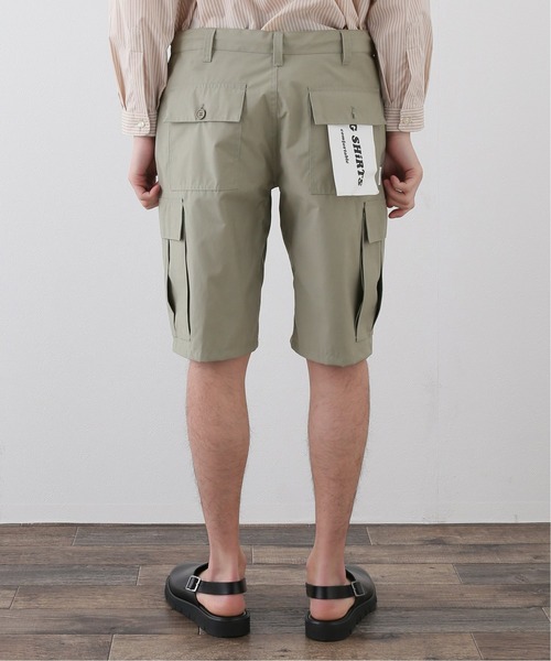 417 EDIFICE(フォーワンセブンエディフィス)の「【BIG SHIRTS / ビックシャツ】 カーゴショーツ(カーゴパンツ・メンズ・ブラック/グリーン・MEDIUM/LARGE)」の6枚目の写真