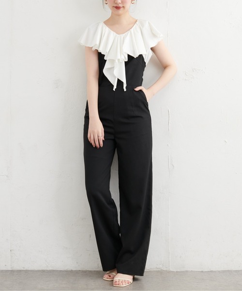 natural couture(ナチュラルクチュール)の「【WEB限定カラー有り】ラッフルフリルT(シャツ/ブラウス・レディース・オフホワイト/ブラウン/ラベンダー/ブラック/ピンク・FREE)」の9枚目の写真