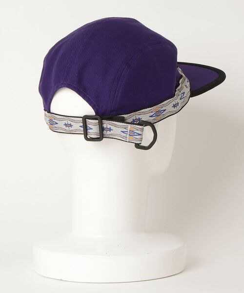 BAMBOO SHOOTS(バンブーシュート)の「BAMBOO SHOOTS/バンブーシュート STRAP CAP ストラップキャップ 19824150(キャップ・メンズ・パープル/アイボリー・MEDIUM)」の3枚目の写真