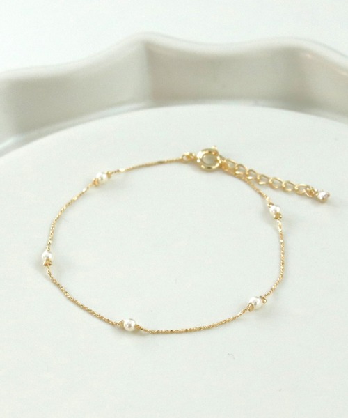 【CaitlynMinimalist】パールステーションブレスレッド★国内発 CaitlynMinimalist】パールステーションブレスレッド☆国内発