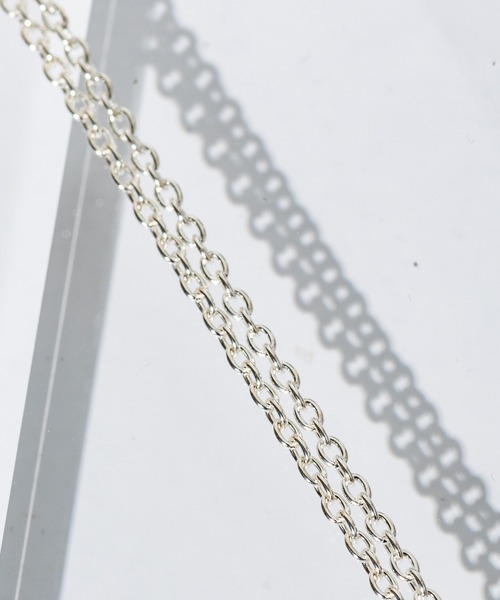 UNITED TOKYO(ユナイテッドトウキョウ)の「Tダブルリングネックレス(ネックレス・メンズ・ブラック/シルバー・FREE)」の7枚目の写真