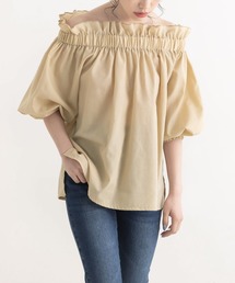 Newlyme | オフショルバルーンスリーブブラウス(シャツ/ブラウス)