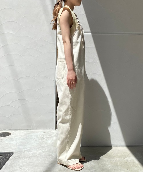 CAPRICIEUX LE'MAGE（カプリシューレマージュ）の「バイオサロペット（サロペット/オーバーオール・レディース・アイボリー/グレー・FREE）」の20枚目の写真