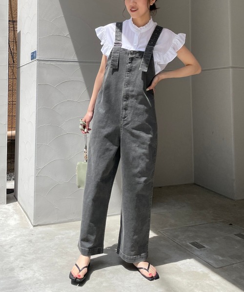 CAPRICIEUX LE'MAGE カプリシューレマージュデニムカバーオール CAPRICIEUX LE'MAGE（カプリシューレマージュ）の「デニム