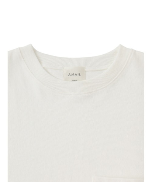 AMAIL（アマイル）の「ジェンダーレス刺繍トップス（Tシャツ/カットソー・レディース・ホワイト/ブラック/ベージュ/ピンク・FREE）」の10枚目の写真