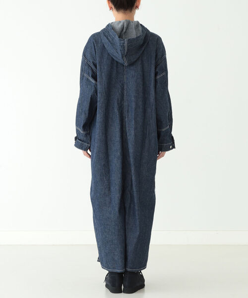 1460 オアスロウ ワンピース ストライプ 金ボタン ロング ビームス別注