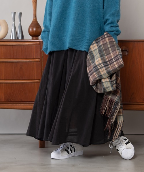 Auntie Rosa Holiday（アンティローザホリデー）の「フレアラインスカート（スカート・レディース・ブラック/ベージュ/ブルー/グリーン・FREE）」の15枚目の写真