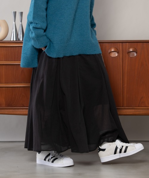 Auntie Rosa Holiday（アンティローザホリデー）の「フレアラインスカート（スカート・レディース・ブラック/ベージュ/ブルー/グリーン・FREE）」の12枚目の写真