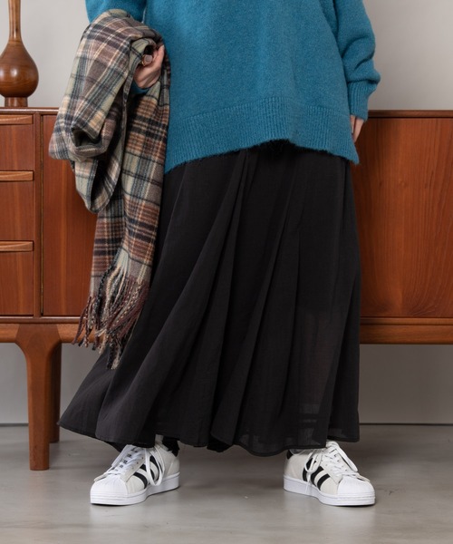 Auntie Rosa Holiday（アンティローザホリデー）の「フレアラインスカート（スカート・レディース・ブラック/ベージュ/ブルー/グリーン・FREE）」の11枚目の写真