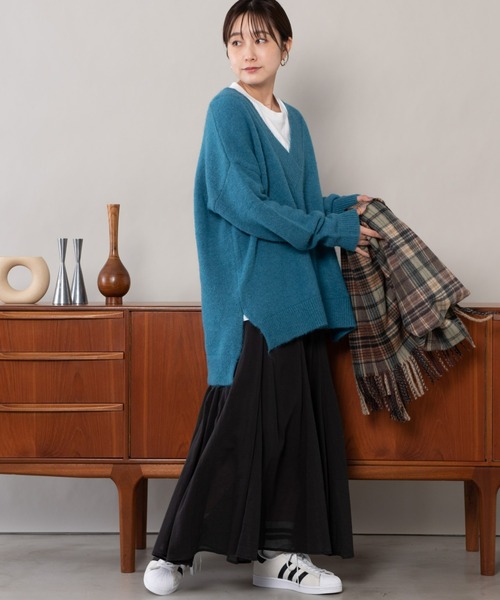 Auntie Rosa Holiday（アンティローザホリデー）の「フレアラインスカート（スカート・レディース・ブラック/ベージュ/ブルー/グリーン・FREE）」の9枚目の写真