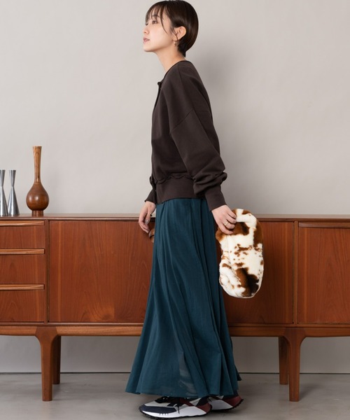 Auntie Rosa Holiday（アンティローザホリデー）の「フレアラインスカート（スカート・レディース・ブラック/ベージュ/ブルー/グリーン・FREE）」の19枚目の写真