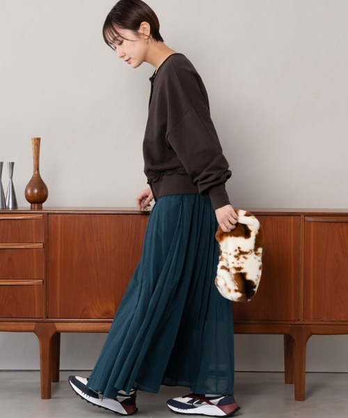 Auntie Rosa Holiday（アンティローザホリデー）の「フレアラインスカート（スカート・レディース・ブラック/ベージュ/ブルー/グリーン・FREE）」の18枚目の写真