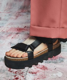 MAISON SPECIAL | 《ユニセックスアイテム》【SPECIAL SHOES FACTORY コラボ】東京産コルクドッキング厚底スムースレザーストラップサンダル 【MAISON SPECIAL/メゾンスペシャル】(サンダル)