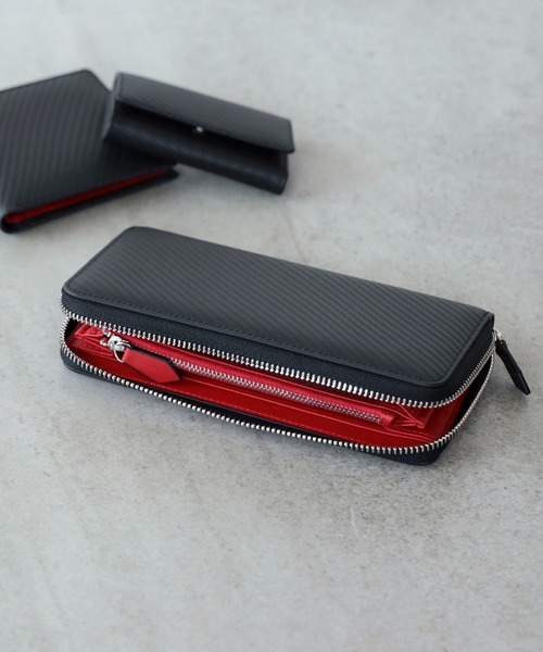 【未使用保管品】BEAMS + ダブルジップ　ウォレット　コンパクト財布　レッド 楽天市場】BEAMS PLUS｜ダブルジップ ウォレット ギフト BEAMS