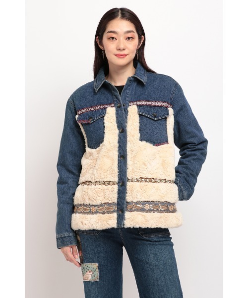 セール Desigual デシグアル のデニムジャケット デニムジャケット デニムジャケット ジャケット アウター Desigual デシグアル のファッション デニムジャケット Inuit デニムジャケット
