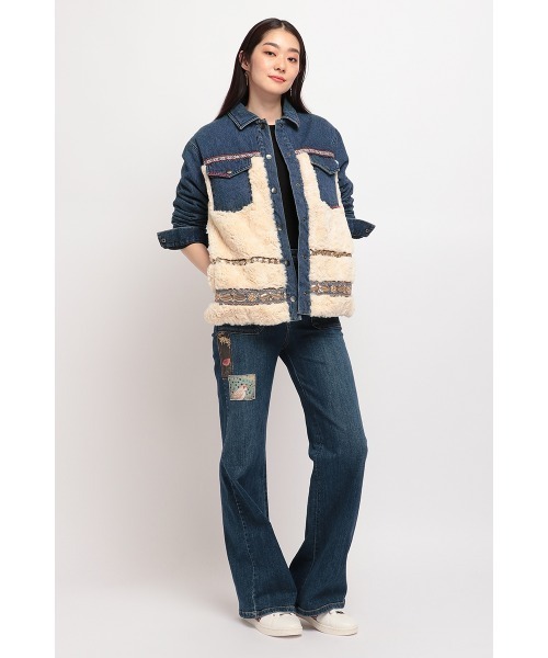 Desigual(デシグアル)の「デニムジャケット INUIT(デニムジャケット・レディース・ブルー・2L/SS/S/M/L)」の3枚目の写真